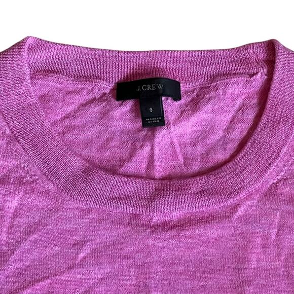 J. Crew Women’s Sz S Flamingo Link Tippi Sweater Merino Wool Pullover - Picture 5 of 12